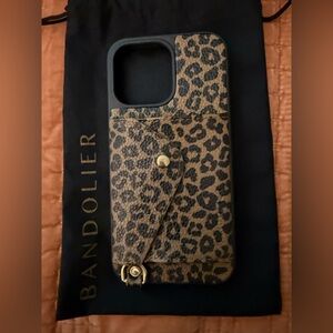Bandolier Leopard Print Phone Case for iPhone 14 Pro Max